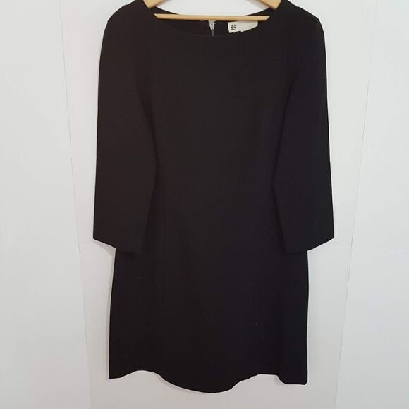 The Bay Classic Black Dress Size Small 3/4 Sleeve * Excellent Like New - Picture 2 of 15